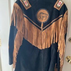 Women's Fringed Leather Jacket